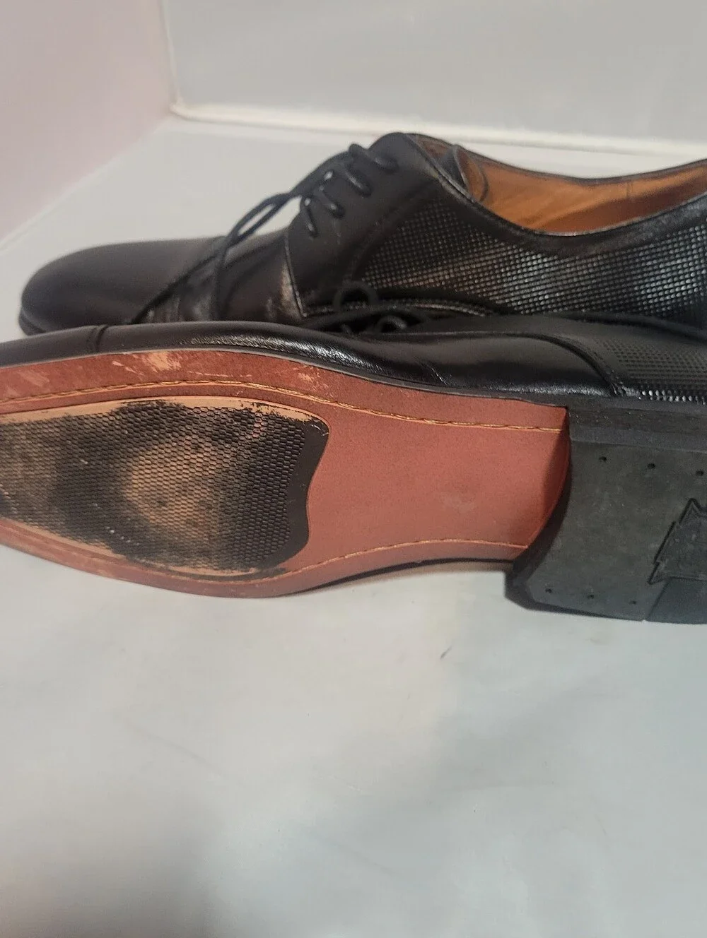 Florsheim Oxford Shoes Men's Size 10.5 D Black Leather Lace Up 15149-001